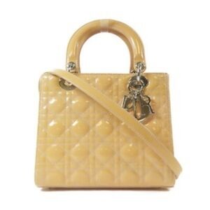 Dior Mini Bag in Yellow with Silver Accents